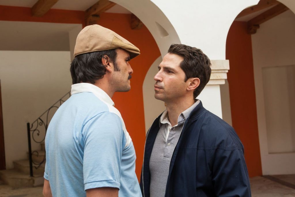 Juan Pablo Raba and Maurice Compte star in NARCOS.